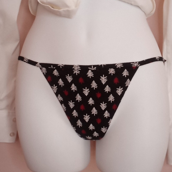 Victoria's Secret Christmas Trees V String Panty M - Picture 10 of 15